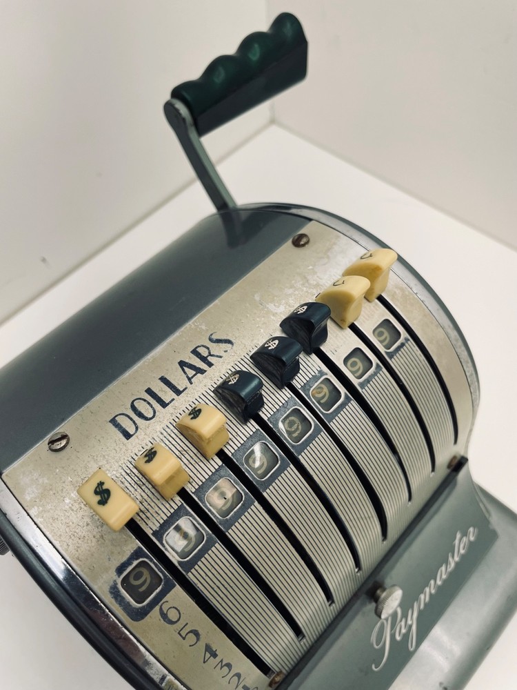 Paymaster Check Machine Series S-600 Vintage