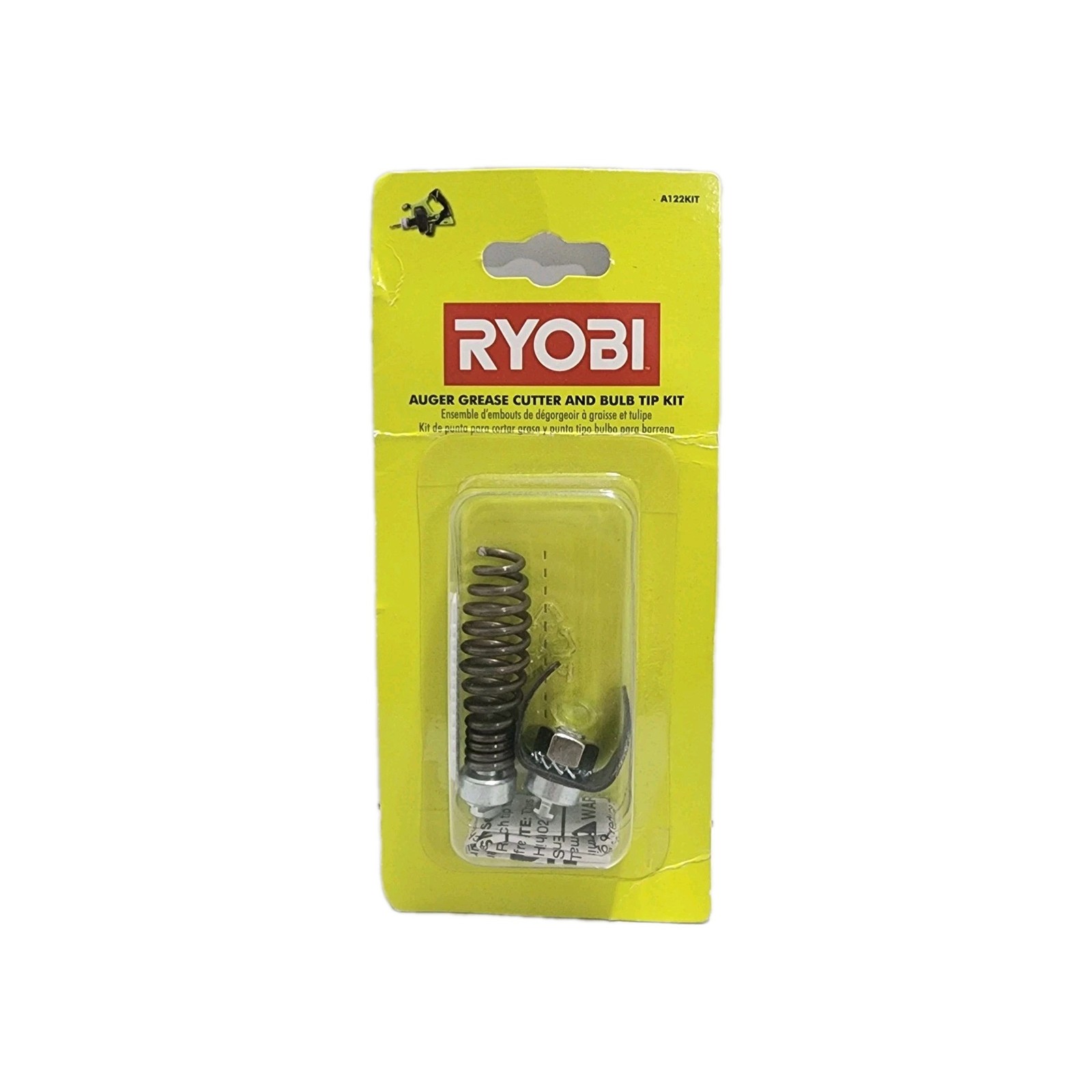 Ryobi A122KIT Auger Grease Cutter and Bulb Tip Kit for Drain Auger P4002 Models