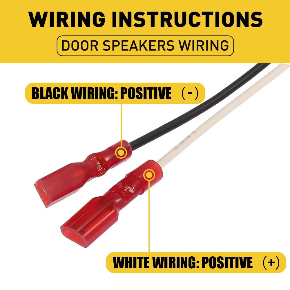 4X Speakers Door Connector Wiring Harness Plug Fits For 2007-2018 Jeep New