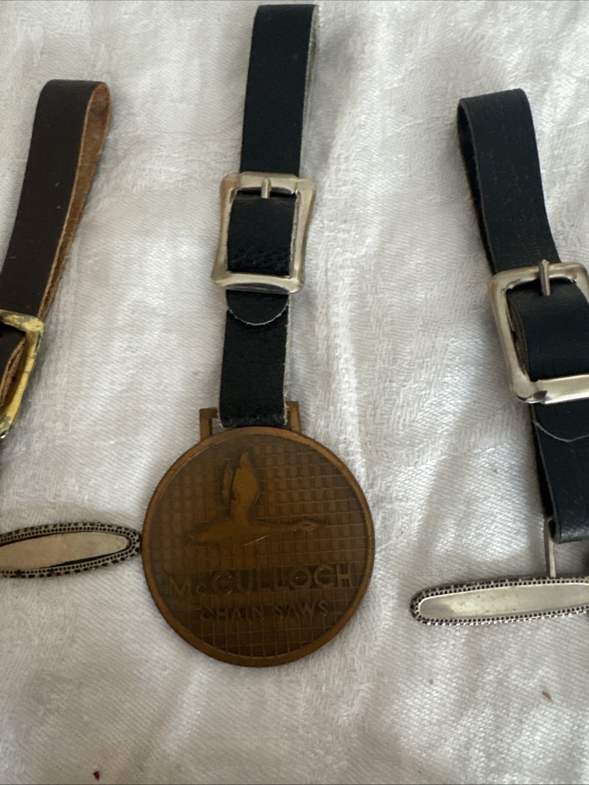 McCulloch Chainsaw Watch Fob Lot & Tie clip/Money Clip