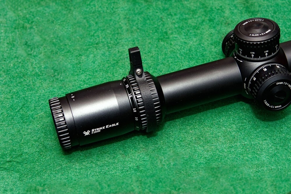 Vortex Optics Strike Eagle 5-25x56 Switchview Carbon Fiber Scope Throw Lever