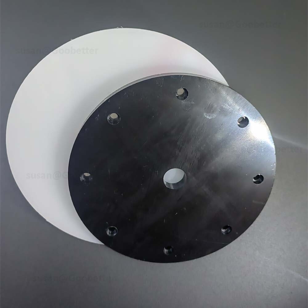 Circles Cut Disc Black PP Plastic Round Discs, Custom Sizes