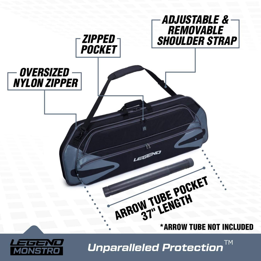 Monstro Professional Soft Compound Bow Case - Travel Archery Case with Shoulder