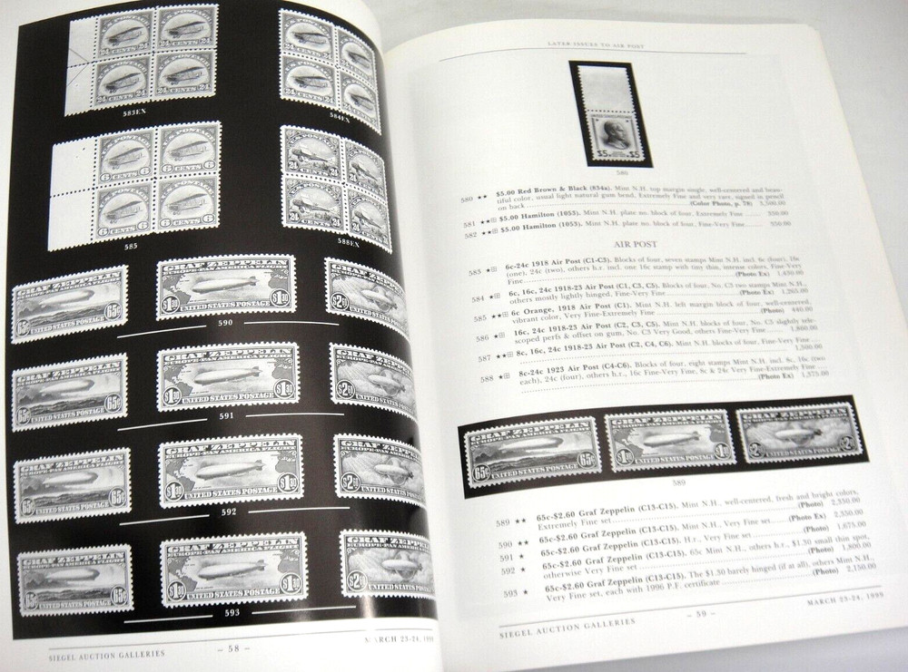 Siegel Stamp Auction Catalog w Prices Realized Argentum British Africa 1999