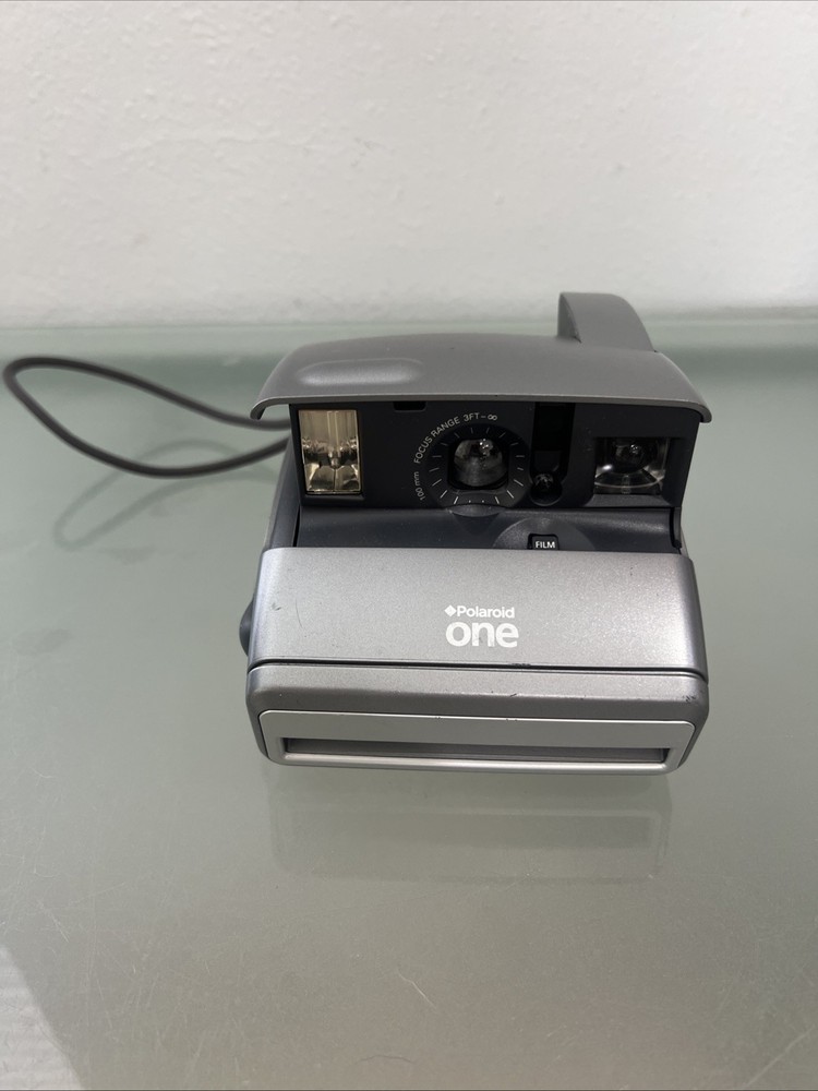 Polaroid One600 Classic Instant Camera Silver Vintage