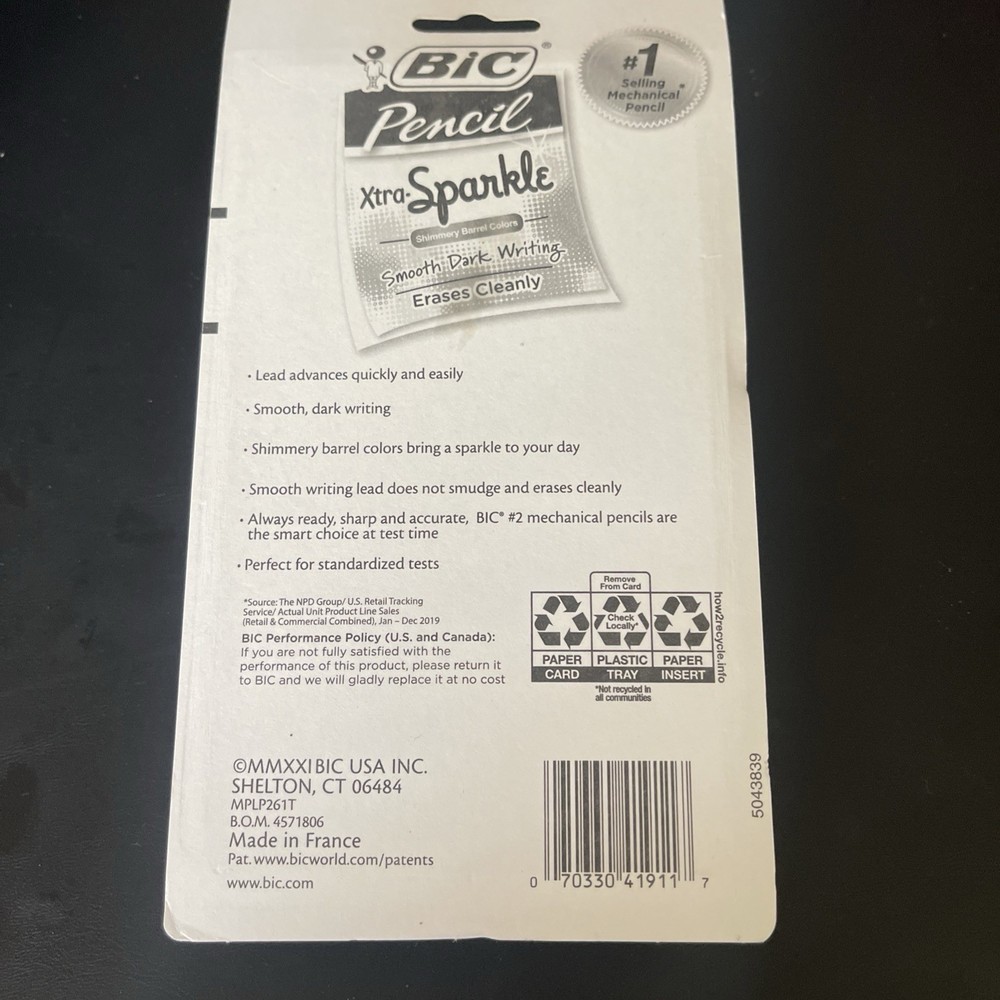 BIC Xtra-Sparkle Mechanical Pencil 0.7 26 Count Per Pack 12 Pack Bundle
