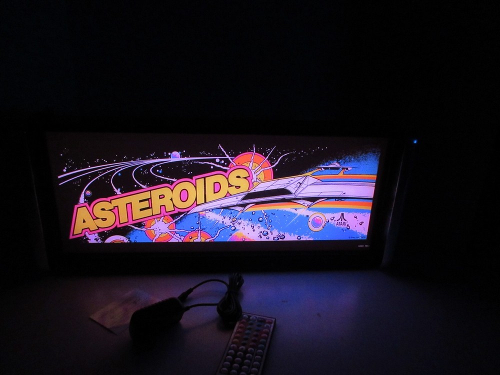 Asteroids Marquee Game/Rec Room LED Display light box