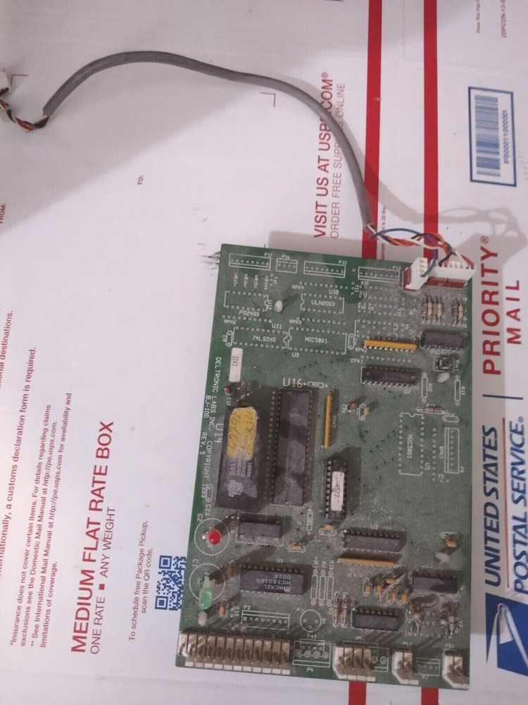 deltronics arcade redemption ticket eater main pcb #45
