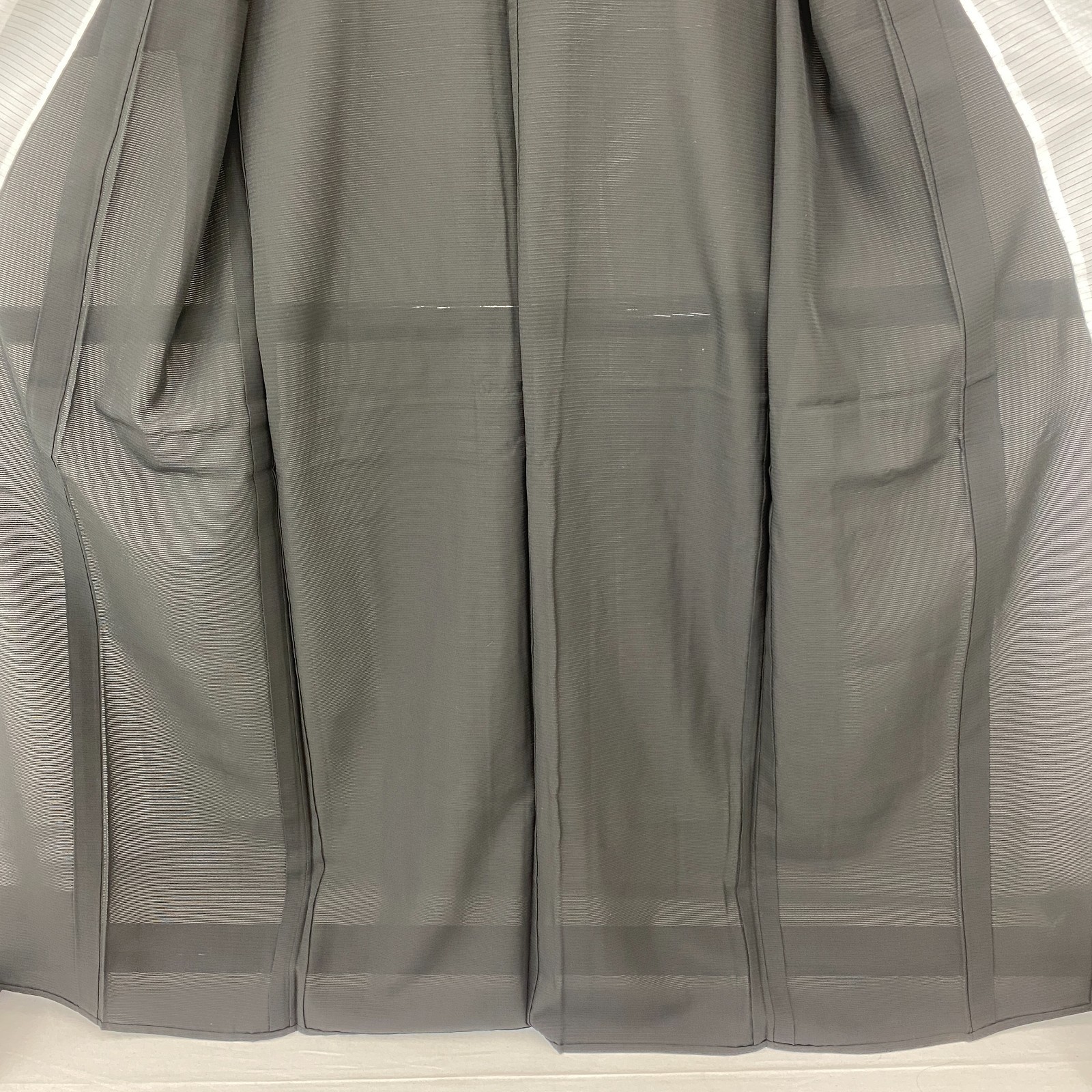 Japanese Vintage Kimono Silk Black Tomesode No Lining Family crest Length 64 in