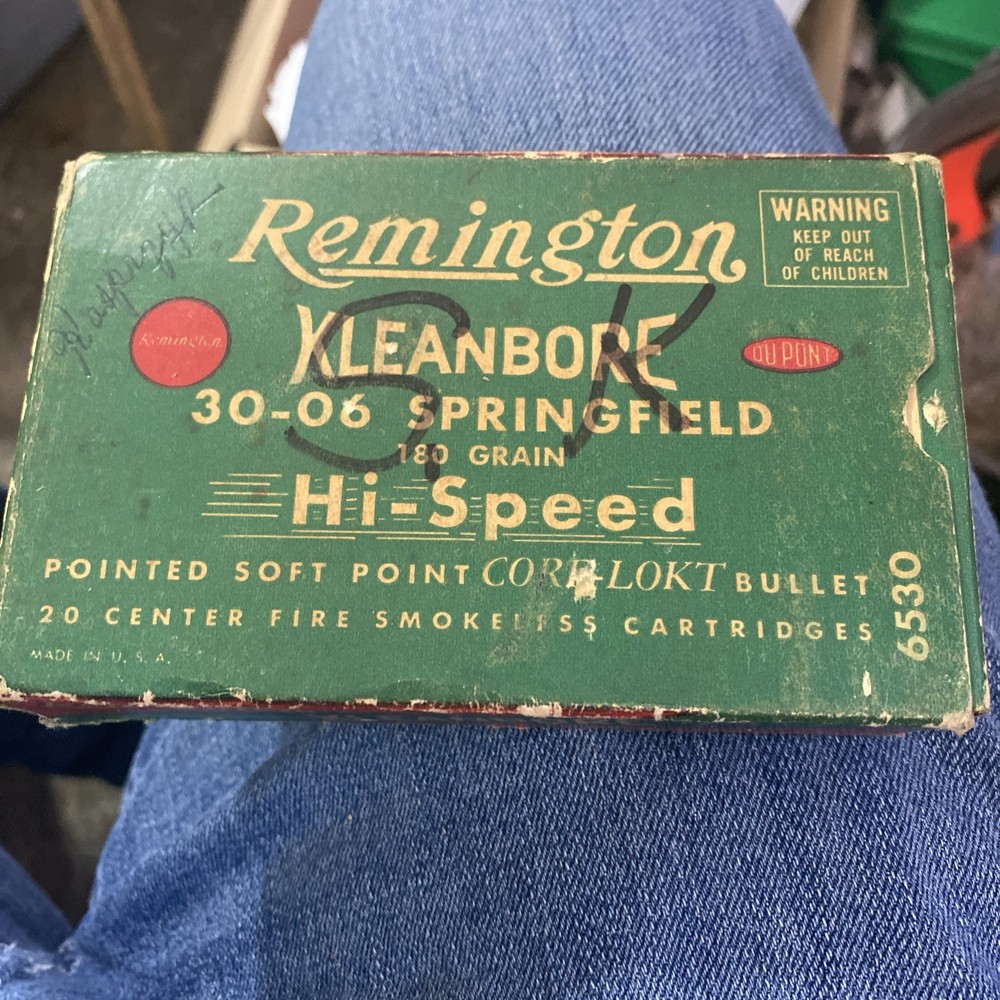 Vintage Remington Kleanbore 30-06 Empty Box W/insert