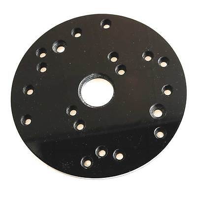 Universal Router Plate with Replacement Screws and Plastic Insert Rings
