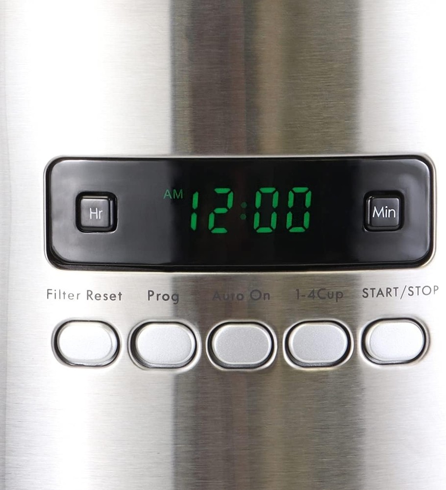 Drip Coffee Maker - 12 Cup Programmable Cafe Machine With Glass Pot