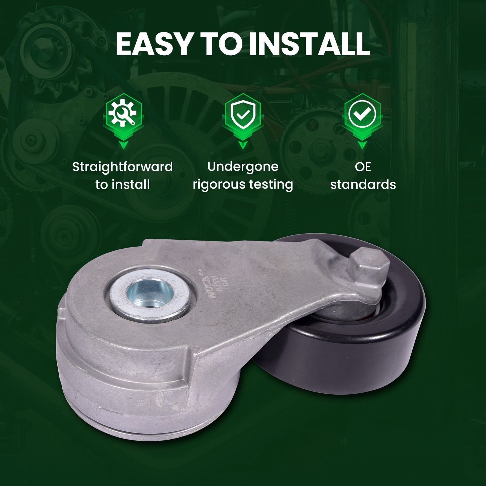 Serpentine Belt Drive Component Kit Fit 2013-2019 Nissan Sentra 1.8L