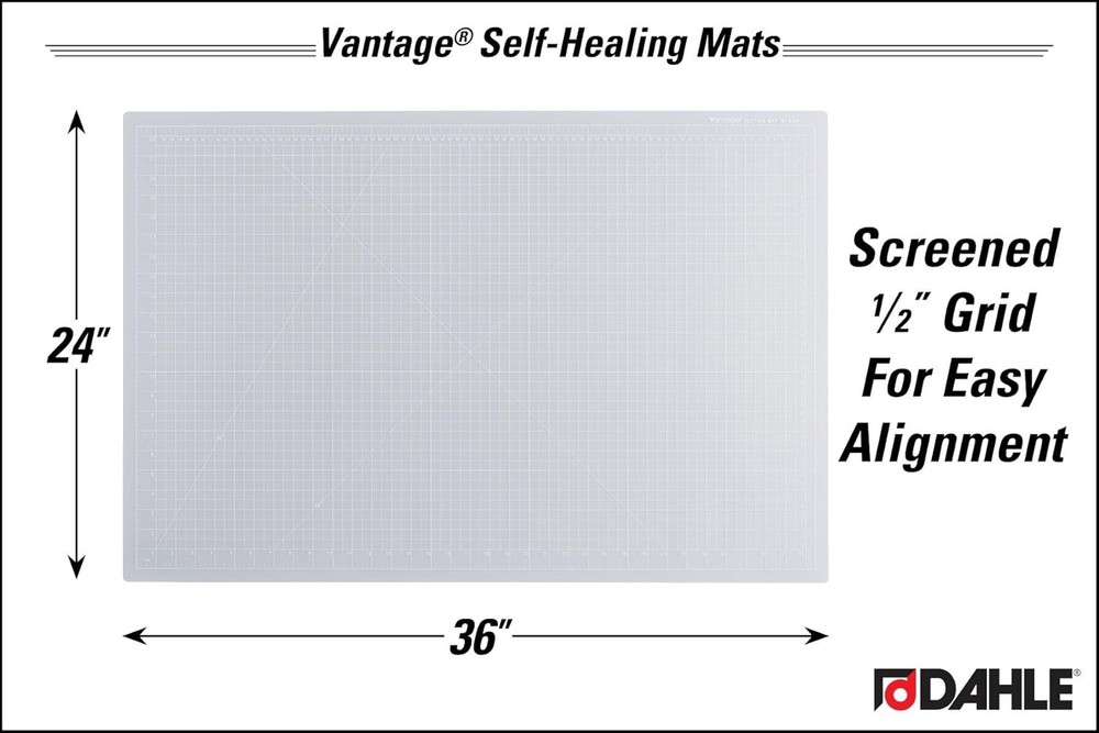 5-Layer Self-Healing Cutting Mat, Grid 1/2", 24"x36"