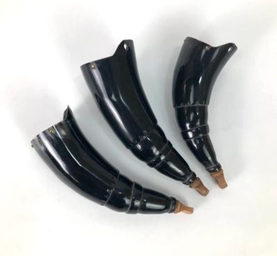 Small Colonial Priming Horn - Black