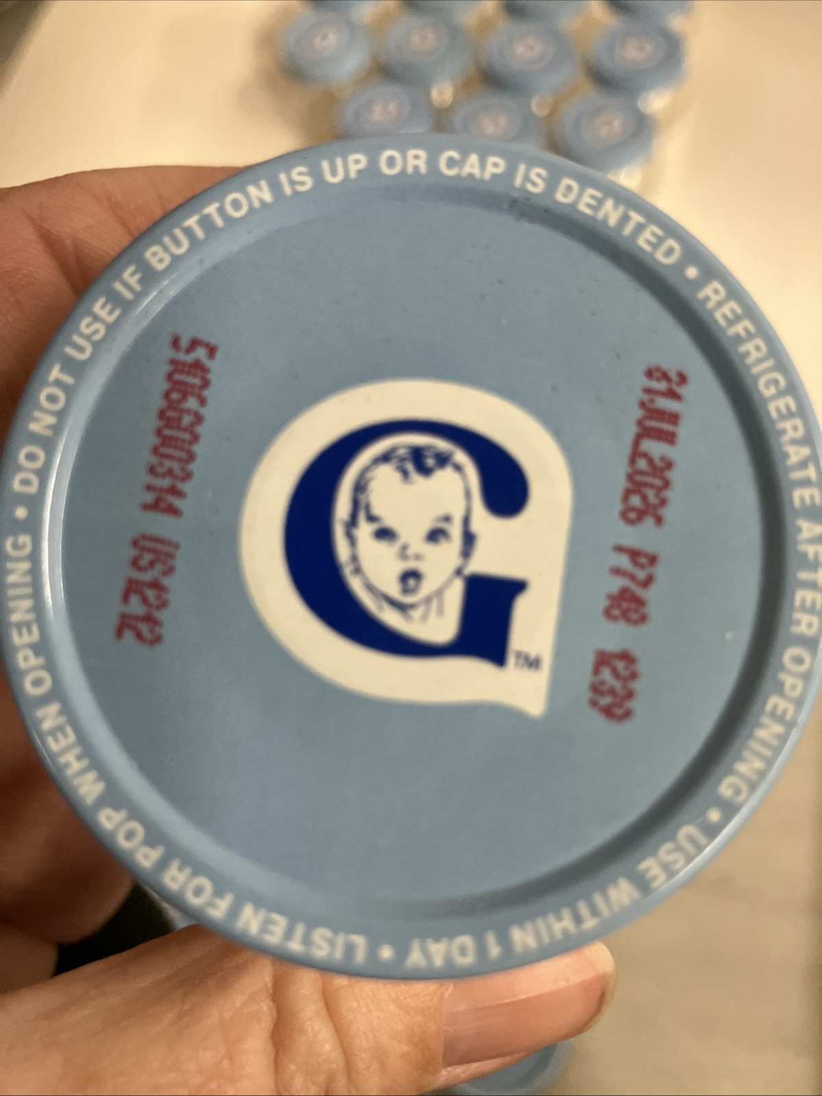 GERBER EMPTY Baby Food Jars Lot of 12 Glass Jars w Lids for Crafts Storage