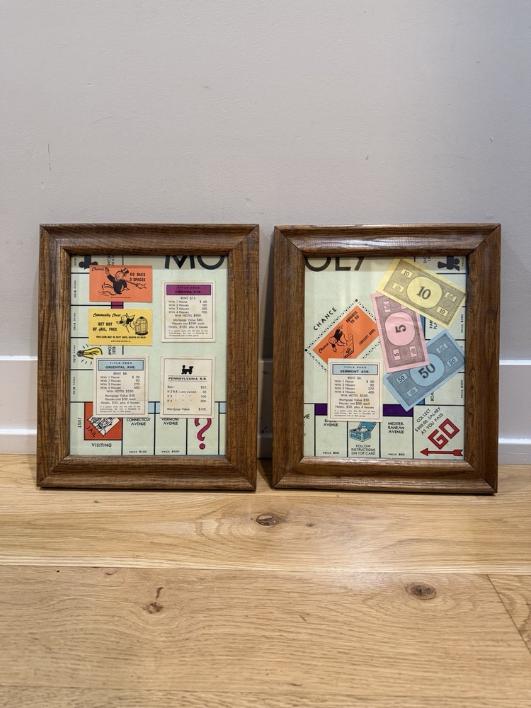Vintage Monopoly Art Piece