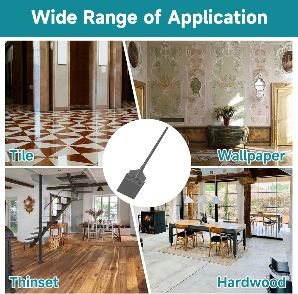 6" SDS-Max Floor Scraper Chisel for Quick Tile & Adhesive Removal