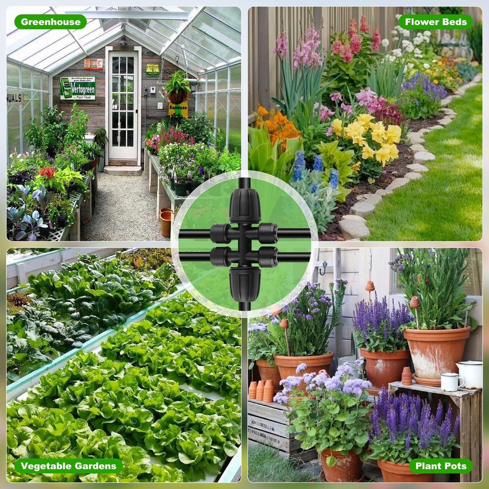 Compact Programmable Solar Automatic Plant Waterer Kit Work with Indoor Outdo...