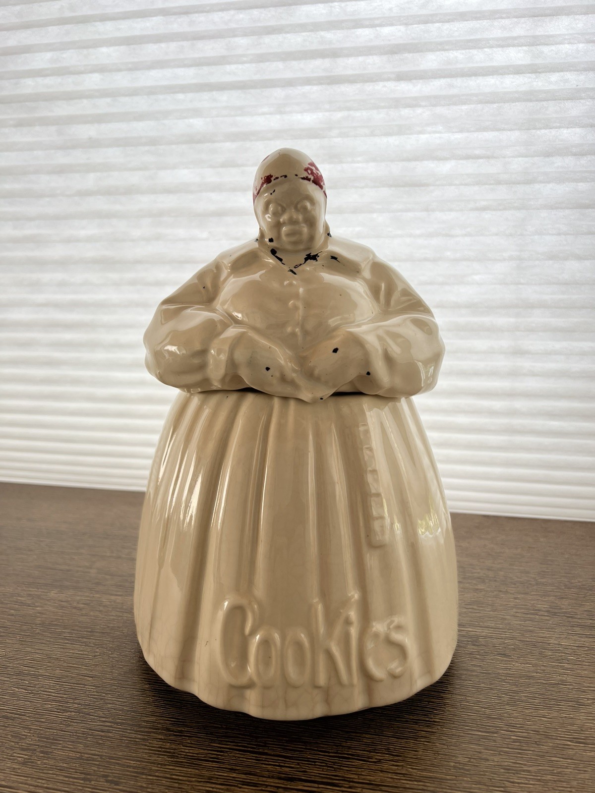 Rare Vintage McCoy Pottery Figural African American Woman cookie jar 1940s USA