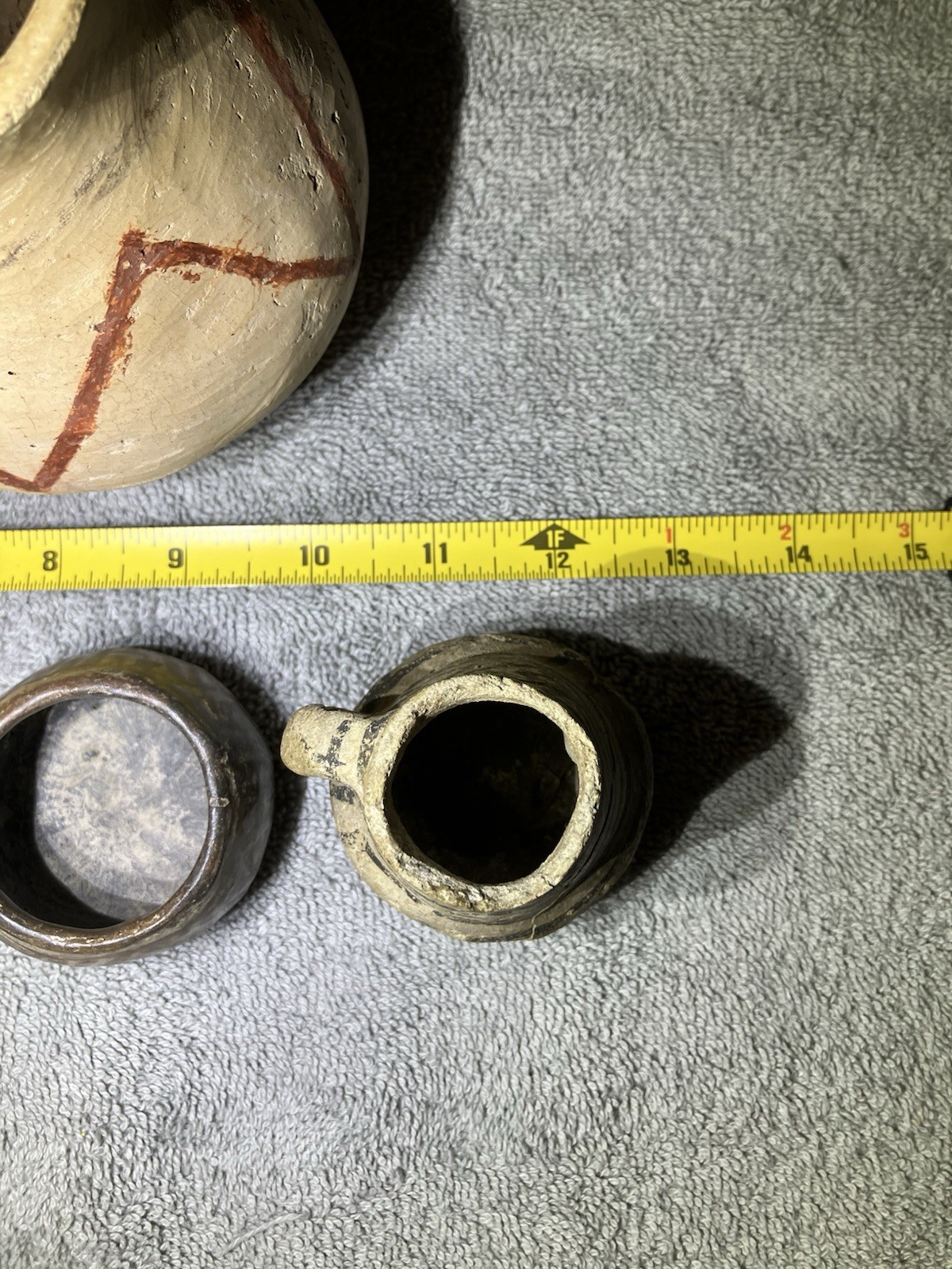 Anasazi Black On White Pottery Miniature Collection