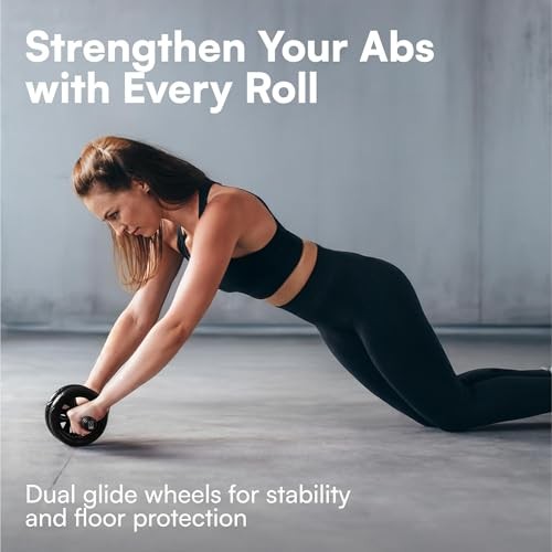 Ab Roller Wheel For Abs Workout - Abdominal Core Exercise Equipment With