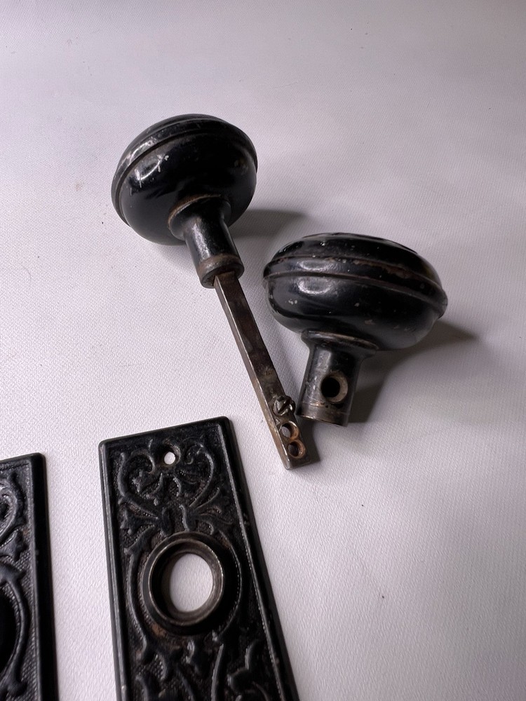 Vintage Metal Door Knobs and Face Plates