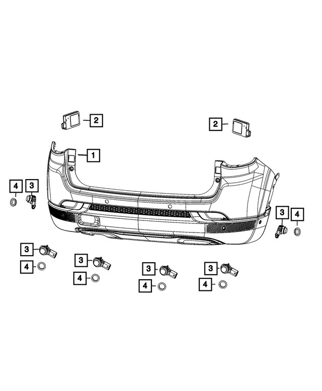 Genuine Mopar Blind Spot Detection Module 68420480AC