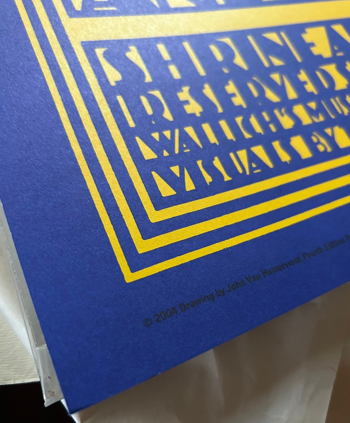 Jimi Hendrix Poster 1968 HAND SIGNED John Van Hamersveld Blue cheer 2004 Ed 4th