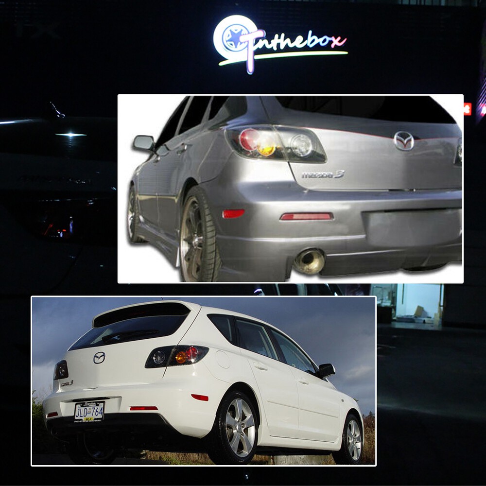 1 Pair Rear Side Marker Sequential Signal Red LED Lights For 2004-2008 Mazda 3