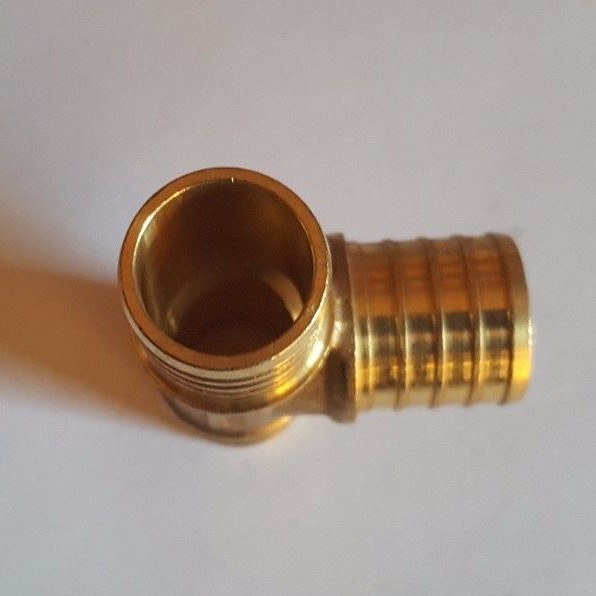 10 Pcs. 1" X 1" X 1" Pex Tee, One Inch Pex Tee, Lead Free Brass 23-1-3=10