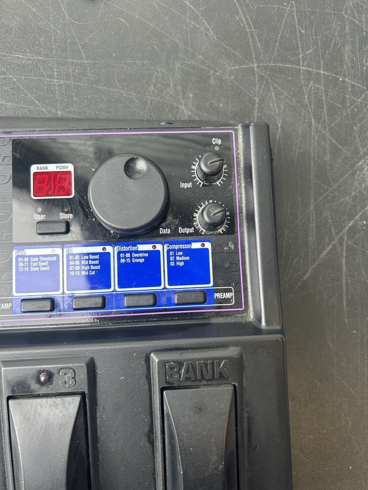 DOD FX-7 Guitar FX Processor/Preamp 4 Pedal w/ Leather Carrying Case