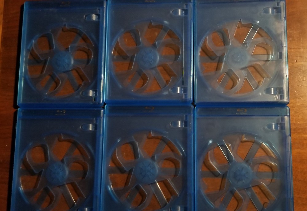 6 pcs blu-ray single disc cases