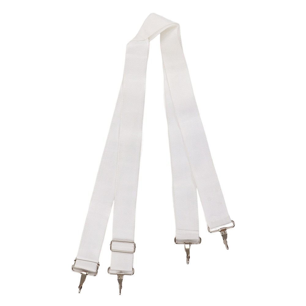 Adjustable White Bass Drum Strap Elastic Comfortable Double Shoulder Belt For Dr
