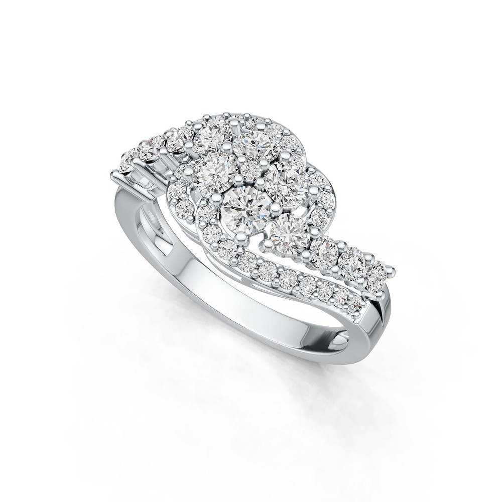 Sterling Silver Semi Mount Ring Setting Round RD 3.5mm