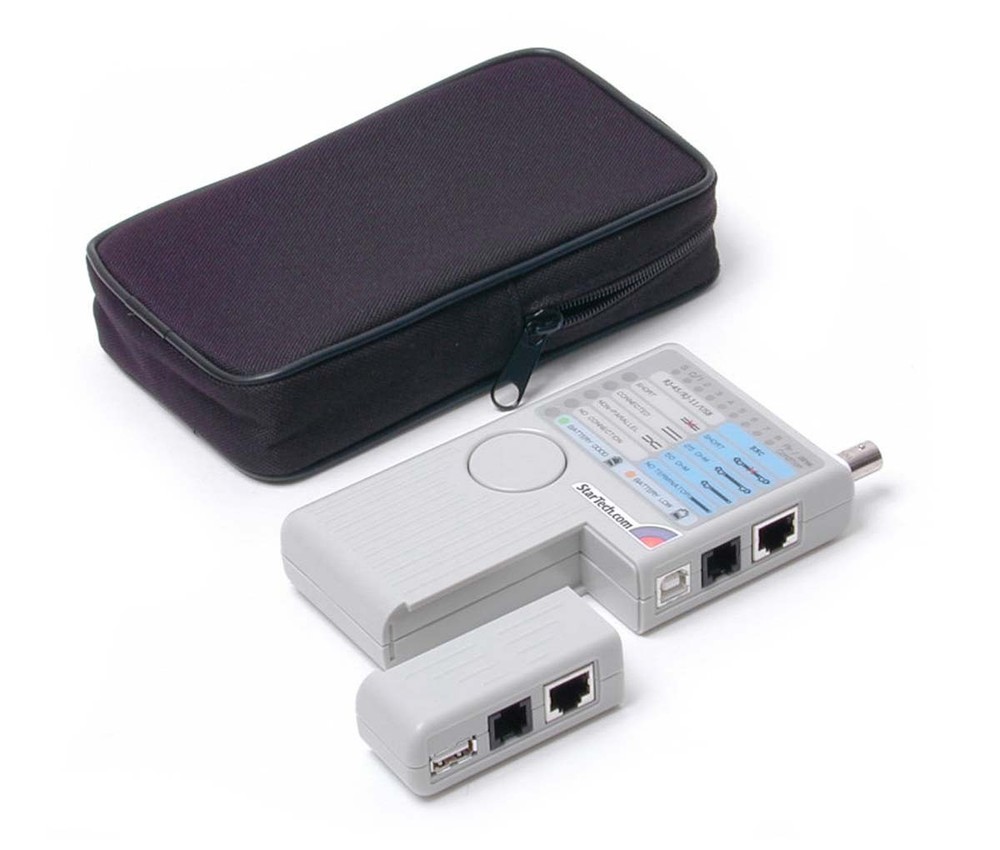 StarTech Professional Multi Function RJ45 RJ11 USB and BNC Cable Tester - TAA