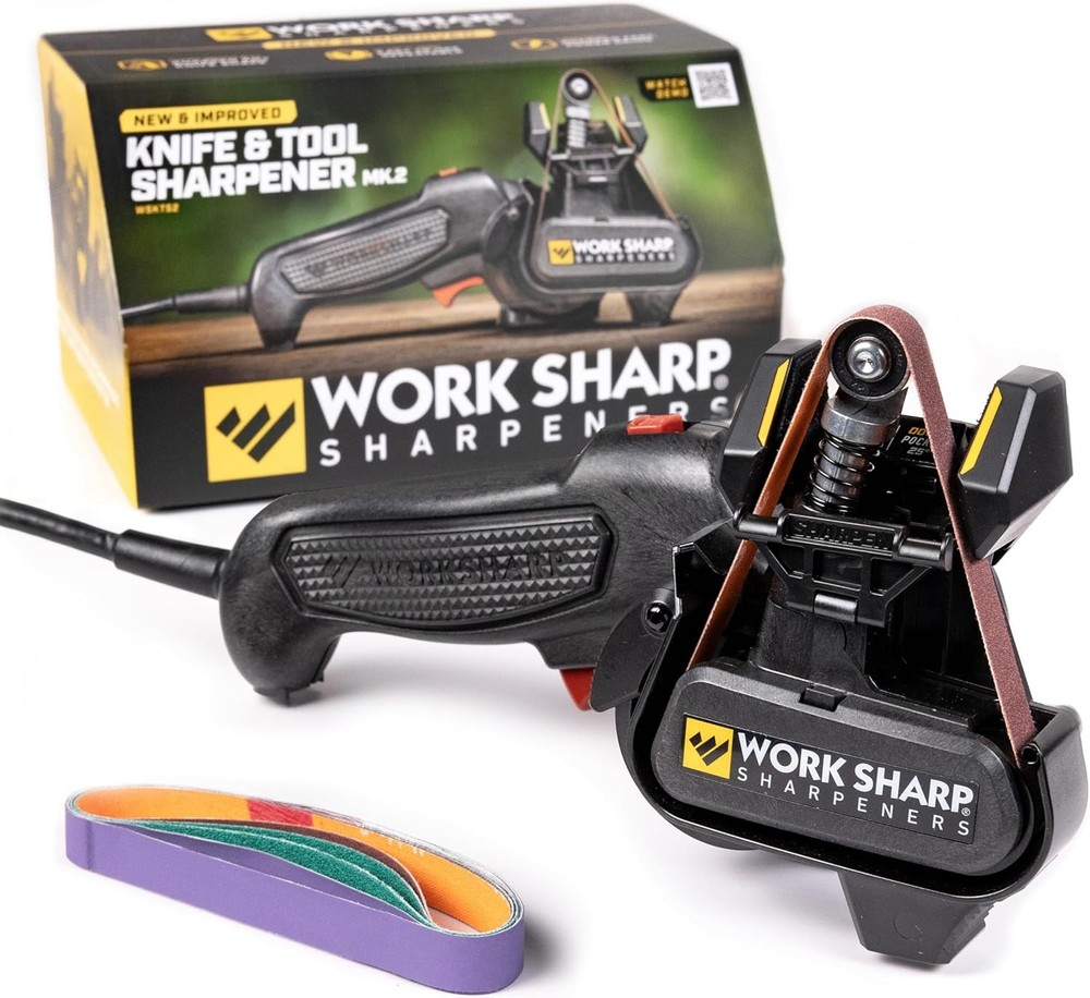 Work Sharp Knife and Tool Sharpener with extra replacement belts