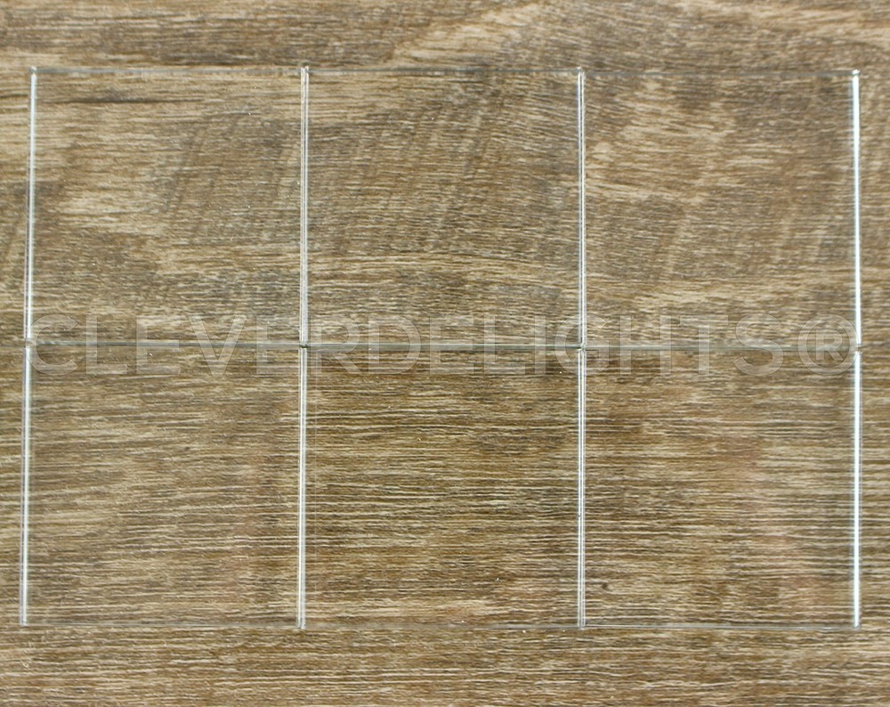 2" 50mm Square Glass Tiles - 5 Pack