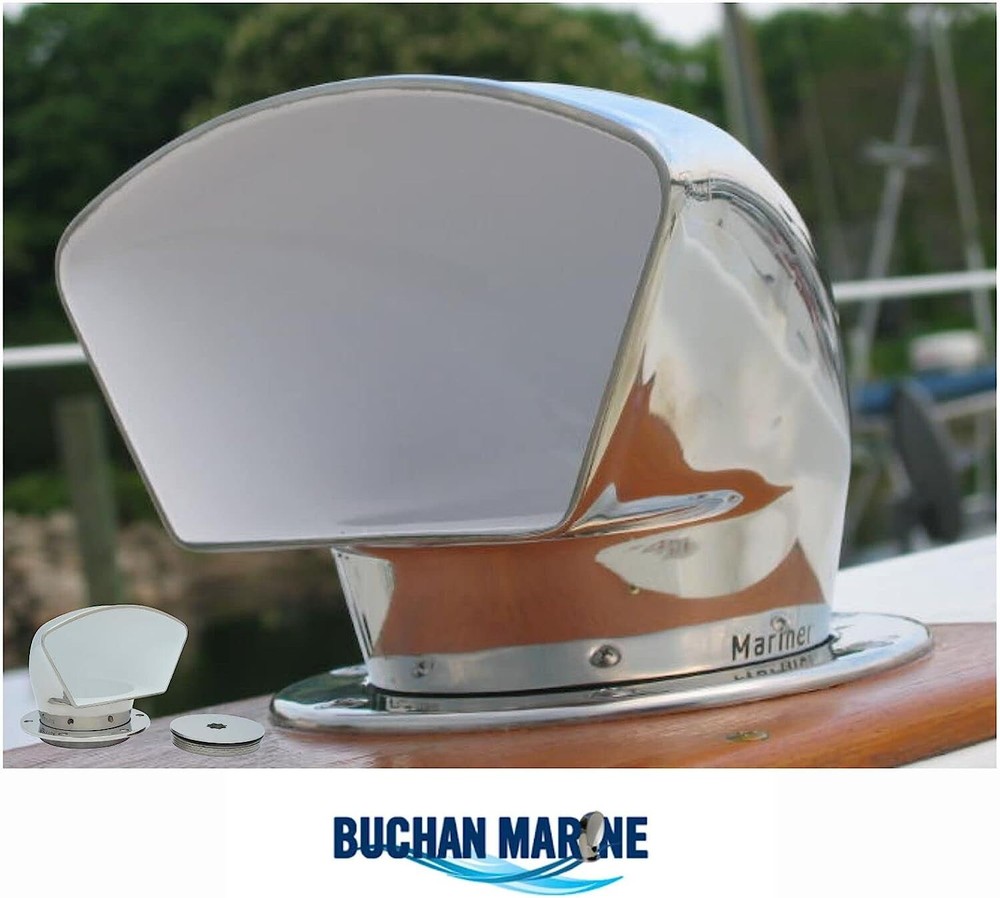 (1) 3" Low Profile Dorade Cowl Vent with Deck Plate Set
