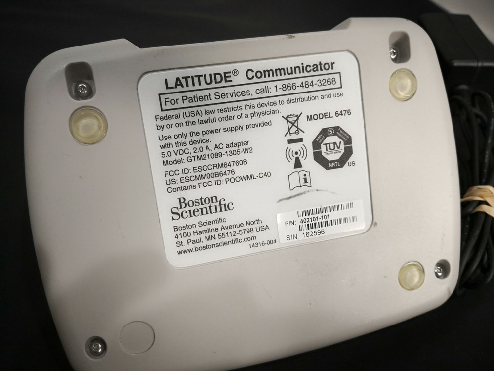 BOSTON SCIENTIFIC LATITUDE COMMUNICATOR 6476 white
