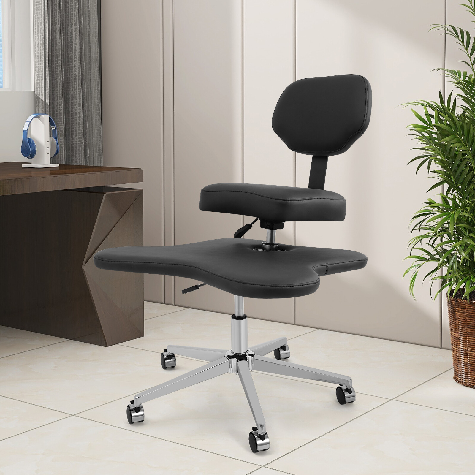 Ergonomic Meditation Chair Cross Legged Home Office ADHD Chair Adjustable Height