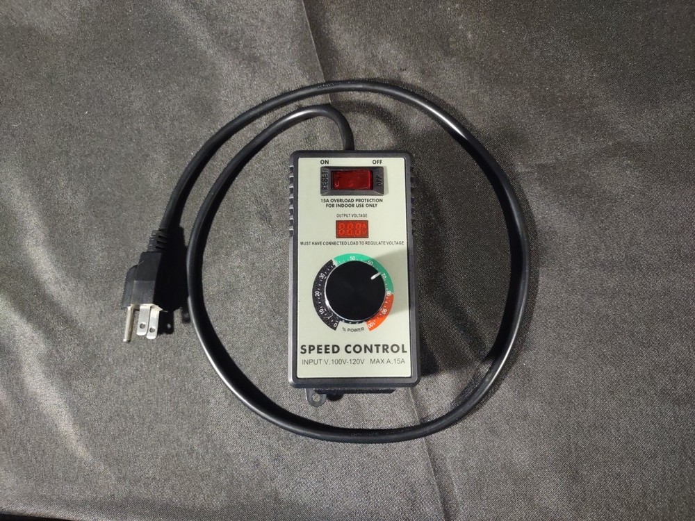 Router Electric Fan Speed Controller 120 Volt 10 Amp Multifunction Plug Digital