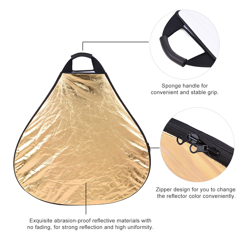 30"/76cm Portable Handheld Collapsible 5in1 Multi Reflector L7Z4