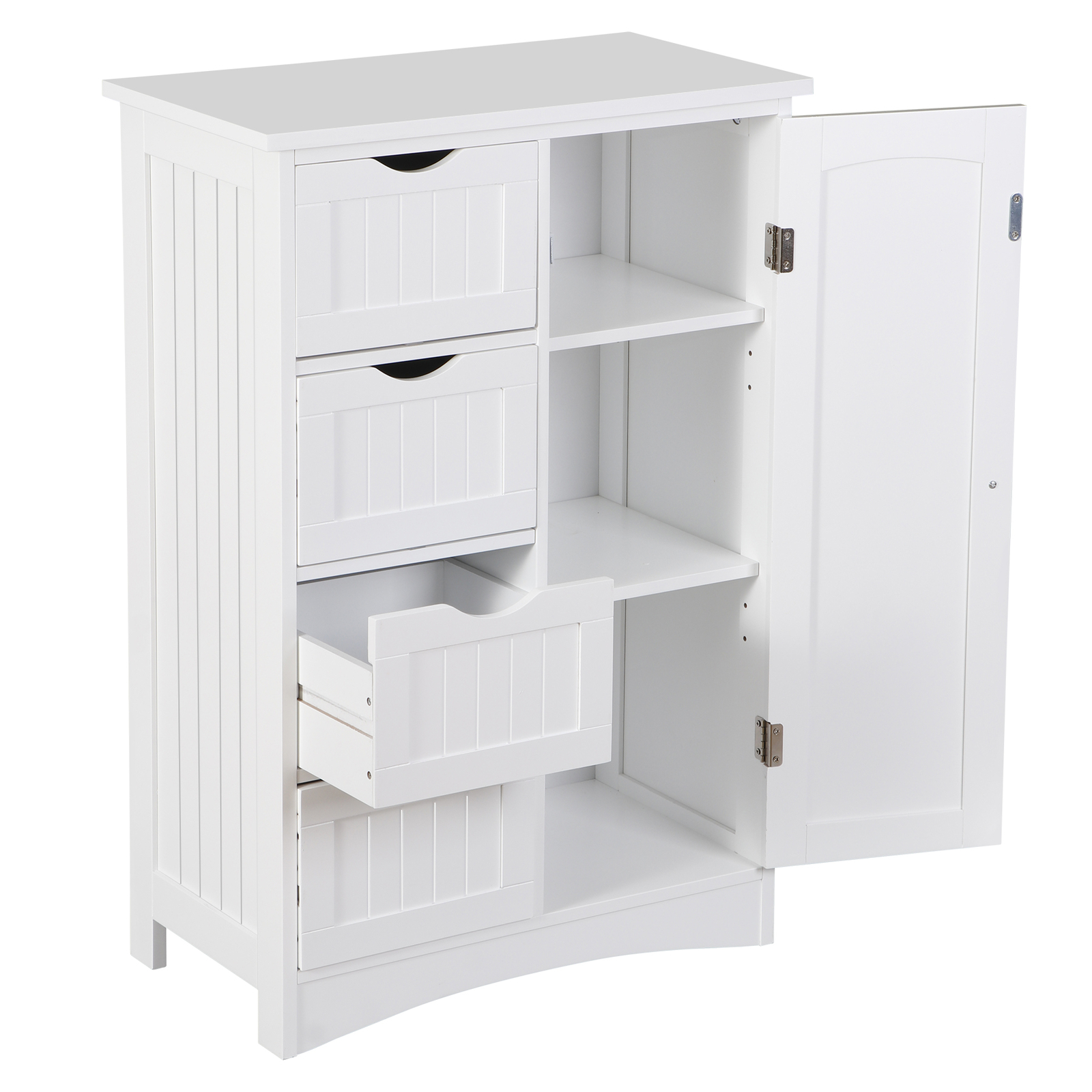 Bathroom Floor Cabinet Wooden Freestanding Storage Cabinet Bathroom Floor Shelf