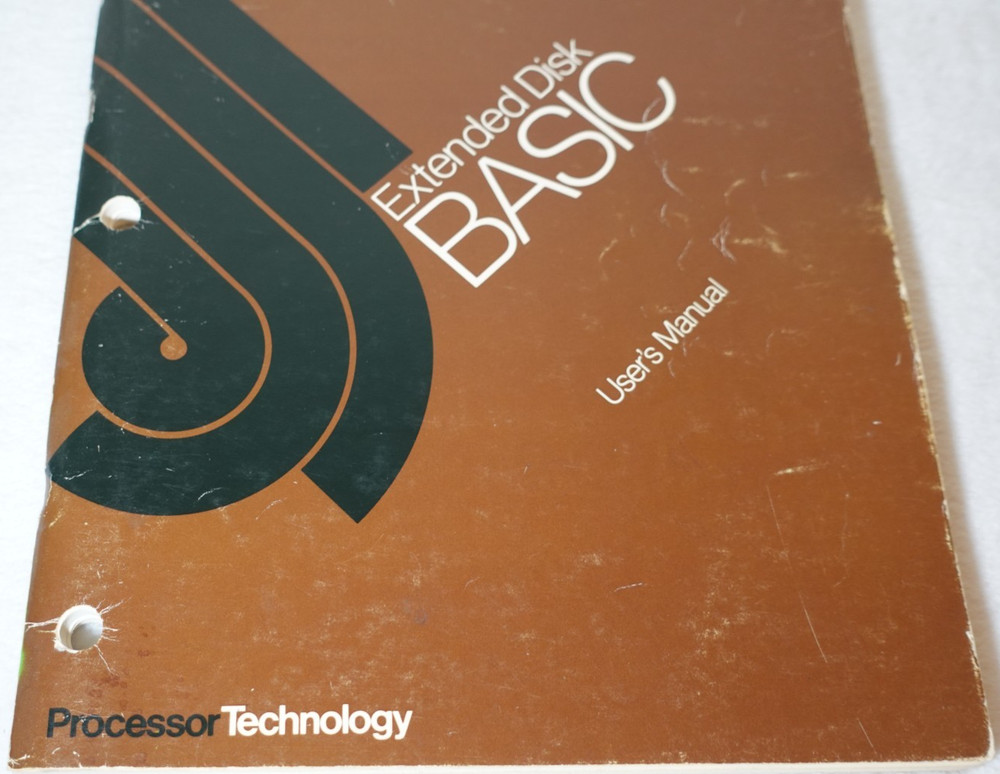 Processor Technology Extended Disk BASIC 1978 Vintage Original User's Manual
