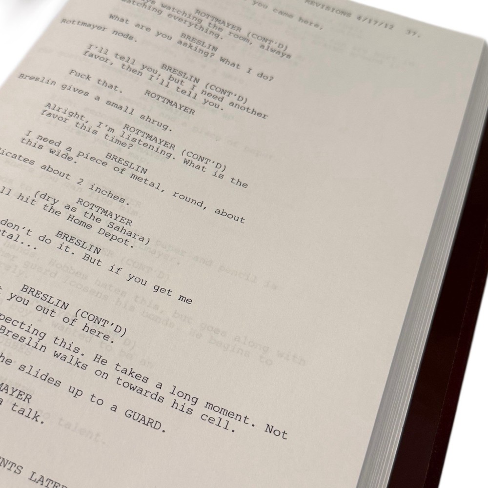 Sylvester Stallone Arnold Schwarzenegger The Tomb aka Escape Plan script