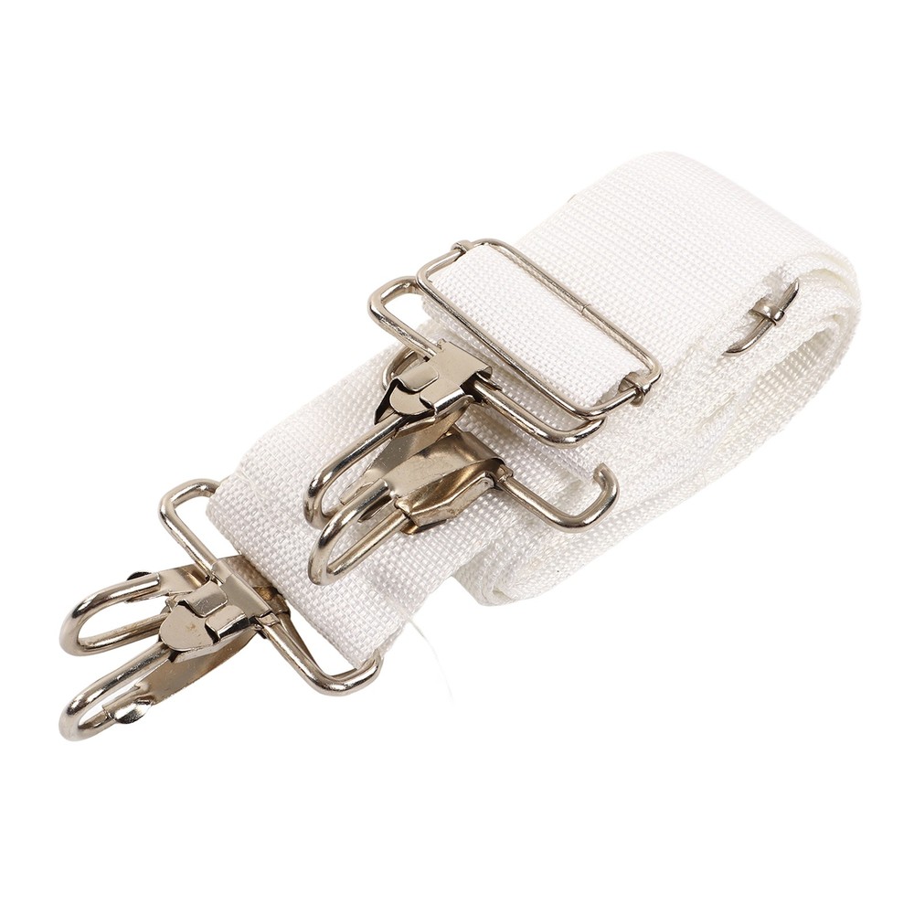 Adjustable White Bass Drum Strap Elastic Comfortable Double Shoulder Belt For Dr