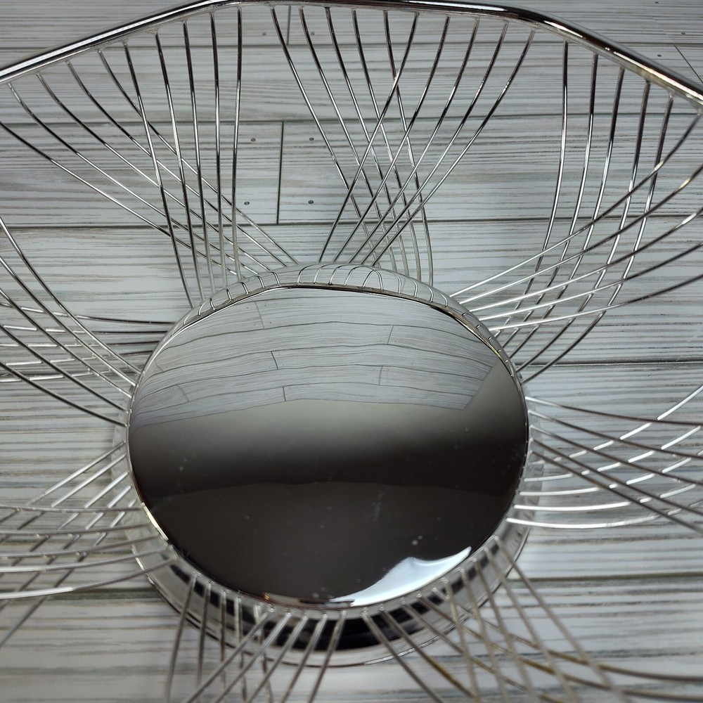 Vintage Silver Plated Bread Fruit Basket Beautiful Silver Plated Wire