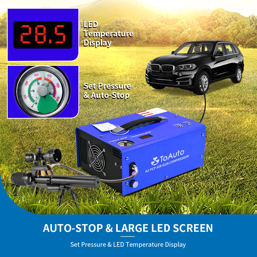 PCP Air Compressor AutoStop 30Mpa Airgun Rifle High Pressure Pump 12V/220V/110V