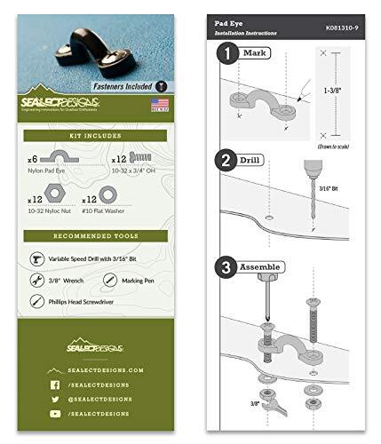 SeaLect Designs 3/8" Pad Eye Kit